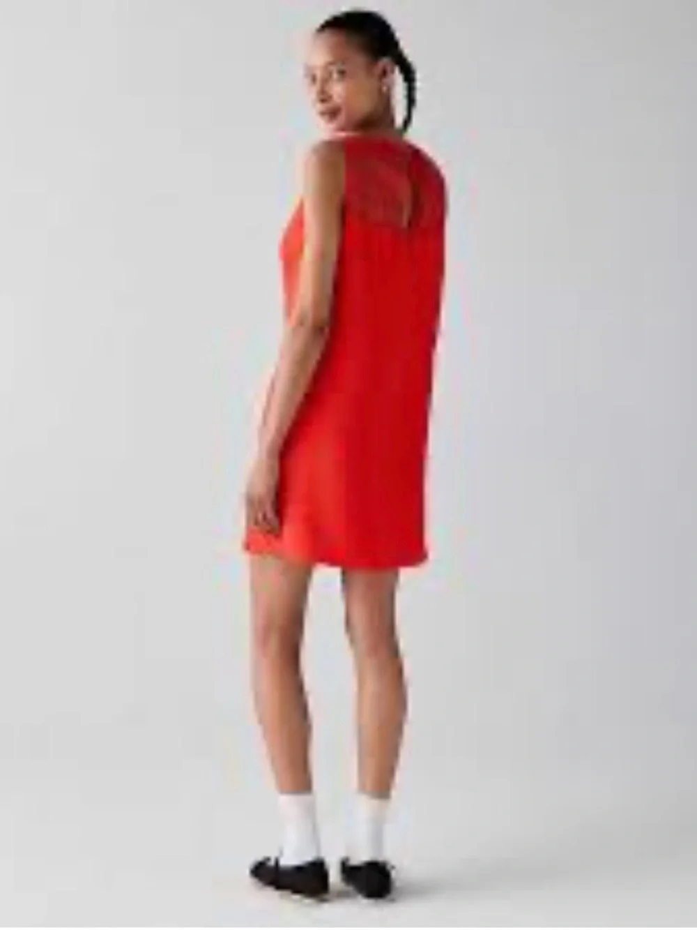 Kate Spade Red Linen Shift Dress